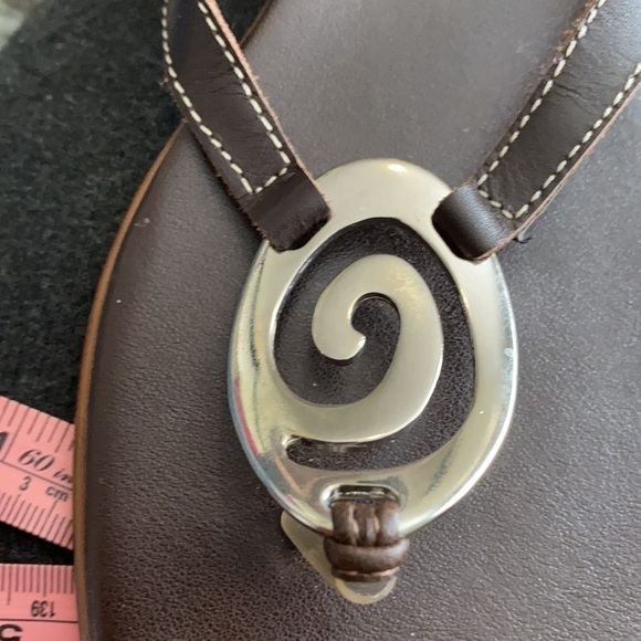 Bravo Browns Brown Leather Flip Flops Low Heel 9M - Picture 7 of 7